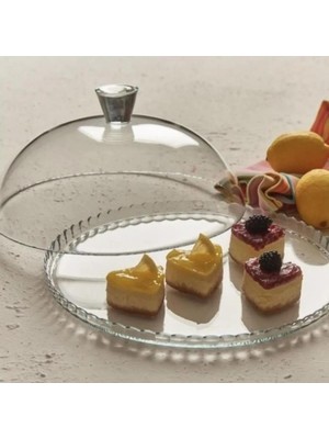 Paşabahçe Faya Home Patisserie Cam Kapaklı Kek Pasta Fanusu 95198