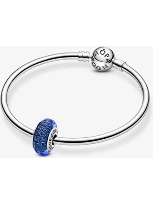 Pandora 791646 Işık Yayan Mavi Murano Cam Charm