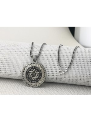 Takıhan Hz Süleyman Mührü 925 Ayar Gümüş Kolye