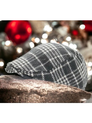 Shopiolog Kışlık Kaşe Yünlü Brood Ördek Kasket Flad Cap