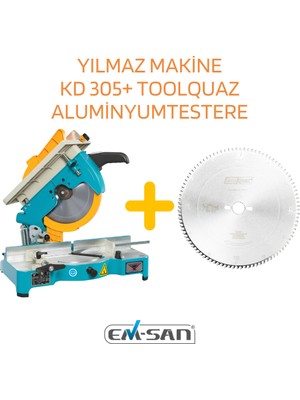 Yılmaz Makine Kd 305 Portatif Kesme Mak. (230V 1p)(Yeni)+Toolquazaluminyum Testere