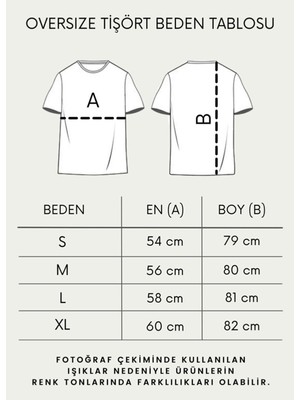 Ceyss Design Unisex Düz Basic Oversize Tshirt