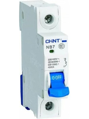 Chint Nb7 Serisi / 1 Kutuplu 6ka / C Tipi 40A Otom
