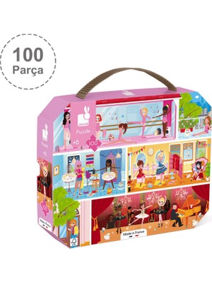 Janod 100 Parça Çantalı Puzzle - Dans Akademi