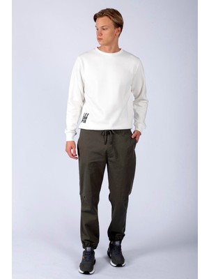 Lee Cooper Jogger Erkek Dokuma Pantolon Haki