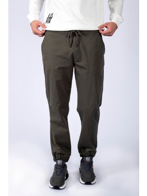 Lee Cooper Jogger Erkek Dokuma Pantolon Haki