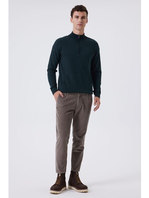 Lee Cooper Rodger Orta-Yüksek Bel Sigara Kesim Dar Paça %100 Pamuk Vizon Erkek Pantolon