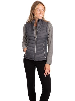 Trespass Elanora - Padded Gilet Kadın Gri Yelek