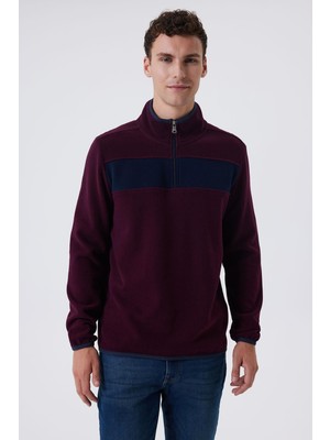 Lee Cooper Poys  Erkek Sweatshırt Bordo