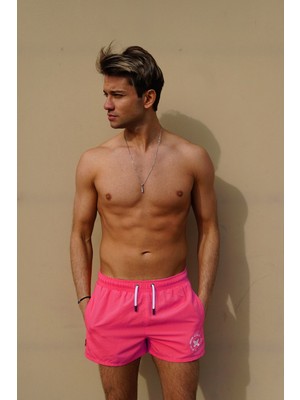 C&city Erkek Kısa Deniz Şort C12202 Pembe