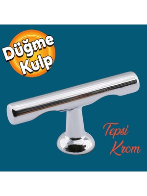 Badem10 Metax Tepsi Düğme Ayder Dolap Mobilya Mutfak Dolabı Çekmece Dolap Kapak Kulpu Kulbu Metal Kulp Krom