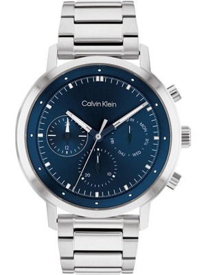 Calvin Klein CK25200063 Erkek Kol Saati Suya Dayanıklı Metal Kasa ile Günlük Kullanım için Analog Tasarım