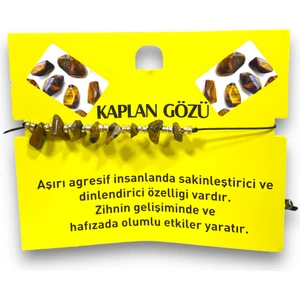 Kırık Doğal Taş Bileklik – Kaplan Gözü