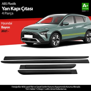 Hyundai Bayon ABS Plastik Yan Kapı Koruma Çıtası 2021-2024 A+ Kalite