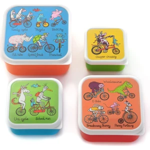 Tyrrell Katz 4'lü Beslenme Kutusu Animals On Bike
