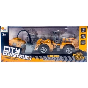 Duman Oyuncak DMNSH091-368B Kumandalı Şarjlı Işıklı Dozer / İş Makinesi -Duman