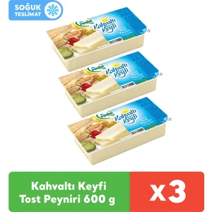 Kahvaltı Keyfi Tost Peyniri 600 gr x 3 Adet