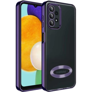 Samsung Galaxy A23 Uyumlu Kılıf Şeffaf Parlak Kenarlı Omega