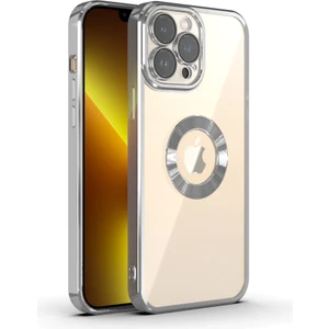 Apple iPhone 15 Pro Max Uyumlu Kılıf Şeffaf Parlak Kenarlı Omega