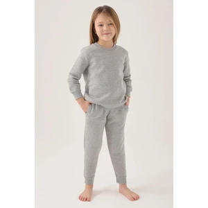 Kız Çocuk Gri Eşofman Takımı