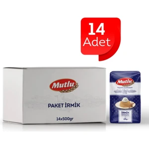 Mutlu Makarna Paket İrmik 500 gr 14'lÜ