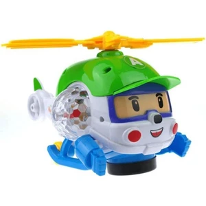 Işıklı Bebek Oyuncağı Cartoon Helikopter Pilli Işıklı Müzikli