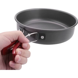 Kamp Kızartma Tavası Açık Kamp Taşınabilir Yapışmaz Pişirme Piknik Yürüyüş Tencere Mutfak Eşyası Kızartma Tavası (Yurt Dışından)