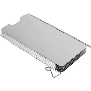 9 Tabak Katlanabilir Açık Kamp Pişirme Ocak Gaz Sobası Rüzgar Kalkanı Ekranları Ön Cam (Yurt Dışından)