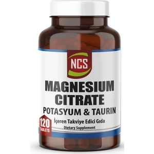Magnezyum Sitrat 120 Tablet 4 Lü Form (Potasyum Taurin) & Vitamin B6 - Magnesium Citrate