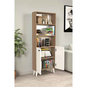 Kitaplık Marbella 5 Raflı Kapaklı Kitaplık Ktp-01