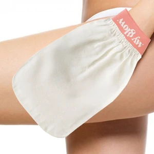 My Glow 1 Adet Ekru Banyo Duş Kesesi Peeling Eldiveni 100 Floş Ipek Kadın Ve Erkekler Için