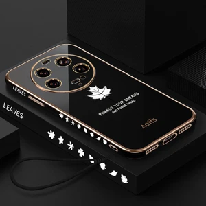 Xiaomi 13ULTRA Cep Telefonu Kılıfı Elektroliz Akçaağaç Yaprağı Her Şey Dahil Düşmeyi Önleyici Yumuşak Silikon Koruyucu Kılıf (Yurt Dışından)