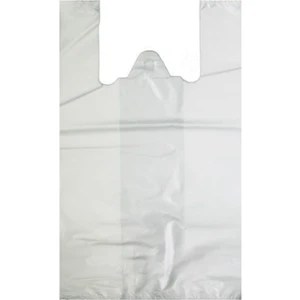 Hışır Atlet Poşet - Renk: Beyaz - Orta Boy 28X50 cm - 1 kg