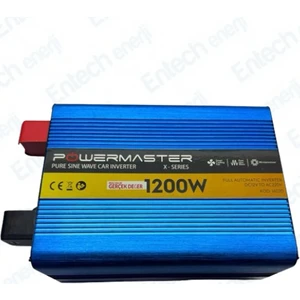 12 V Volt 1200 W Watt Tam Sinus Inverter Invertör 12-220 V Çevirici Dönüştürücü Dijital Ekranlı