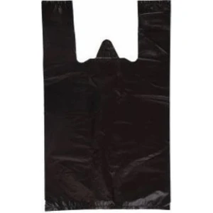 Hışır Atlet Poşet - Renk: Siyah - Orta Boy 28X50 cm - 1 kg