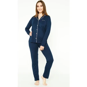 Pierre Cardin 7717 Kadın Boydan Patlı Pijama Takım