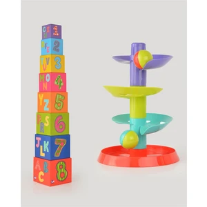 2'li Eğitici Set Denge Kule ve Top Yuvarlama Kulesi