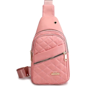 Kadınların Yeni Kore Tarzı Basit Çok Katmanlı Nakış Büyük Kapasiteli Göğüs Çantası (Yurt Dışından)