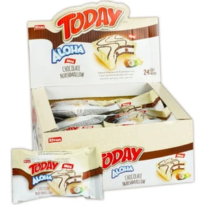 Aloha Mini Beyaz Çikolatalı Marshmallowlu 20 Gr. 24 Adet (1 Kutu)