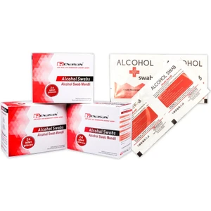 7,5cm x 5,5cm 100'LÜ 1 Paket Alkollü Swab Mendiladet