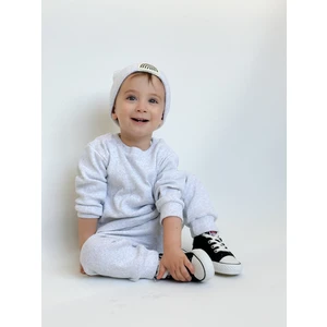 Pamuk Bereli 3'lü Bebek ve Çocuk Takım Gri