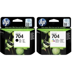 Hp 704 Siyah CN692AE + 704 Renkli CN693AE Orijinal Kartuş Seti CN692AE-CN693AE