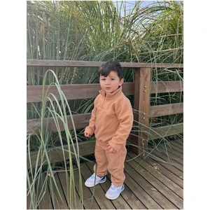 Triko Bere Hediyeli Kışlık Fermuarlı Polar Takım