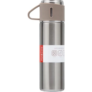 Weather Forecast 304 L Çelik Bej 500 ml Bardaklı Kahve Termos Mug CIN408BJ