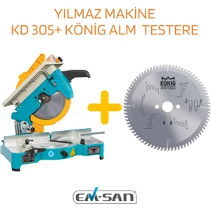 Yılmaz Makine Kd 305 Portatif Kesme Mak. (230V 1p)(Yeni)+ König Aluminyum Testere