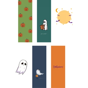 Sumicorn Design Halloween Cadılar Bayramı Temalı Kitap Ayracı 4'lü Set