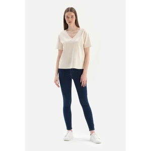 Lacivert Denim Push-Up Tayt
