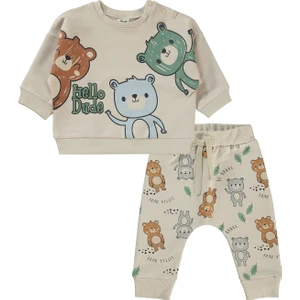 Civil Baby Erkek Bebek Takım 6-18 Ay Fil Dişi