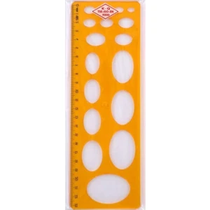 HATAS Kaliteli 1-36MM Plastik Elips Şablonu