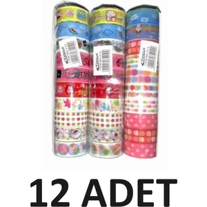 Kaliteli Desenli 12 Adet Bant